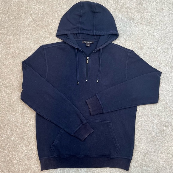 Michael Kors Other - Michael Kors Hoodie Adult Large Black Quarter Zip Pullover Casual Preppy Men